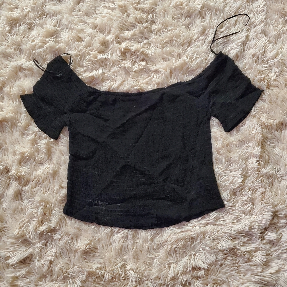 Off the shoulder crop top